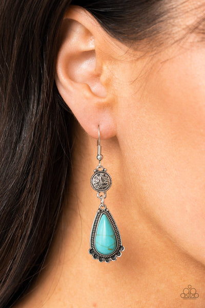 Montana Mountains - Blue Earring (#3484)