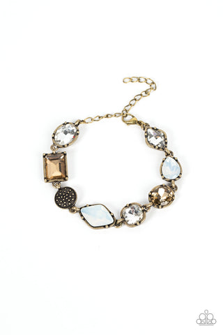 Jewelry Box Bauble - Brass Paparazzi Bracelet (#610)