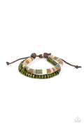 Pack your Poncho - Green Paparazzi Bracelet (PZ-1141)