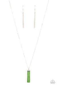 Set in GEMSTONE - Green Paparazzi Necklace (#5120)