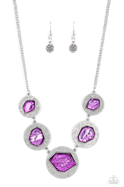 Raw Charisma - Purple Paparazzi Necklace (#3869)