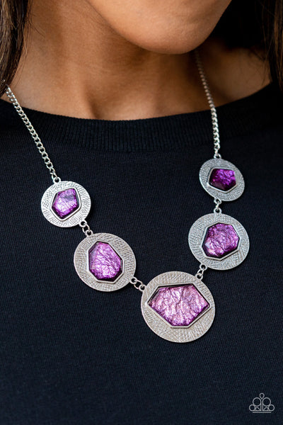 Raw Charisma - Purple Paparazzi Necklace (#3869)