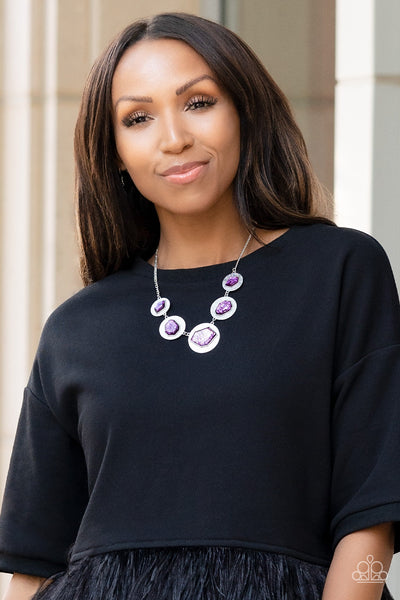 Raw Charisma - Purple Paparazzi Necklace (#3869)