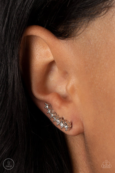 PRISMATIC and Proper - White Paparazzi Earring (5102)