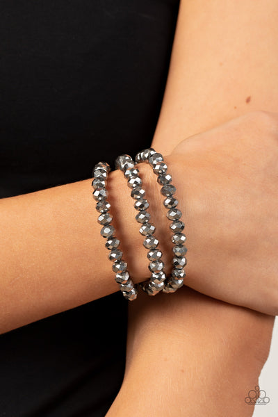 Supernova Sultry - Silver Paparazzi Bracelet (#3838)