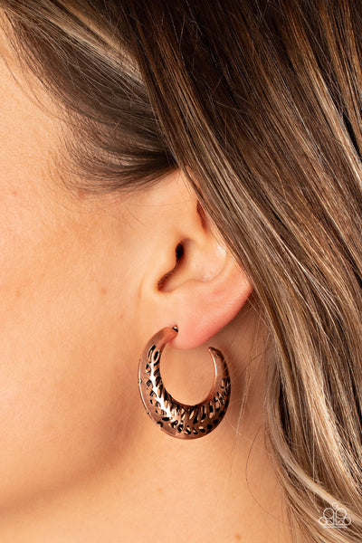 Wanderlust Wilderness - Copper Paparazzi Earring