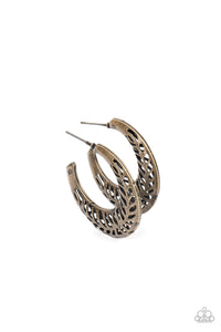 Wanderlust Wilderness - Brass Paparazzi Earring