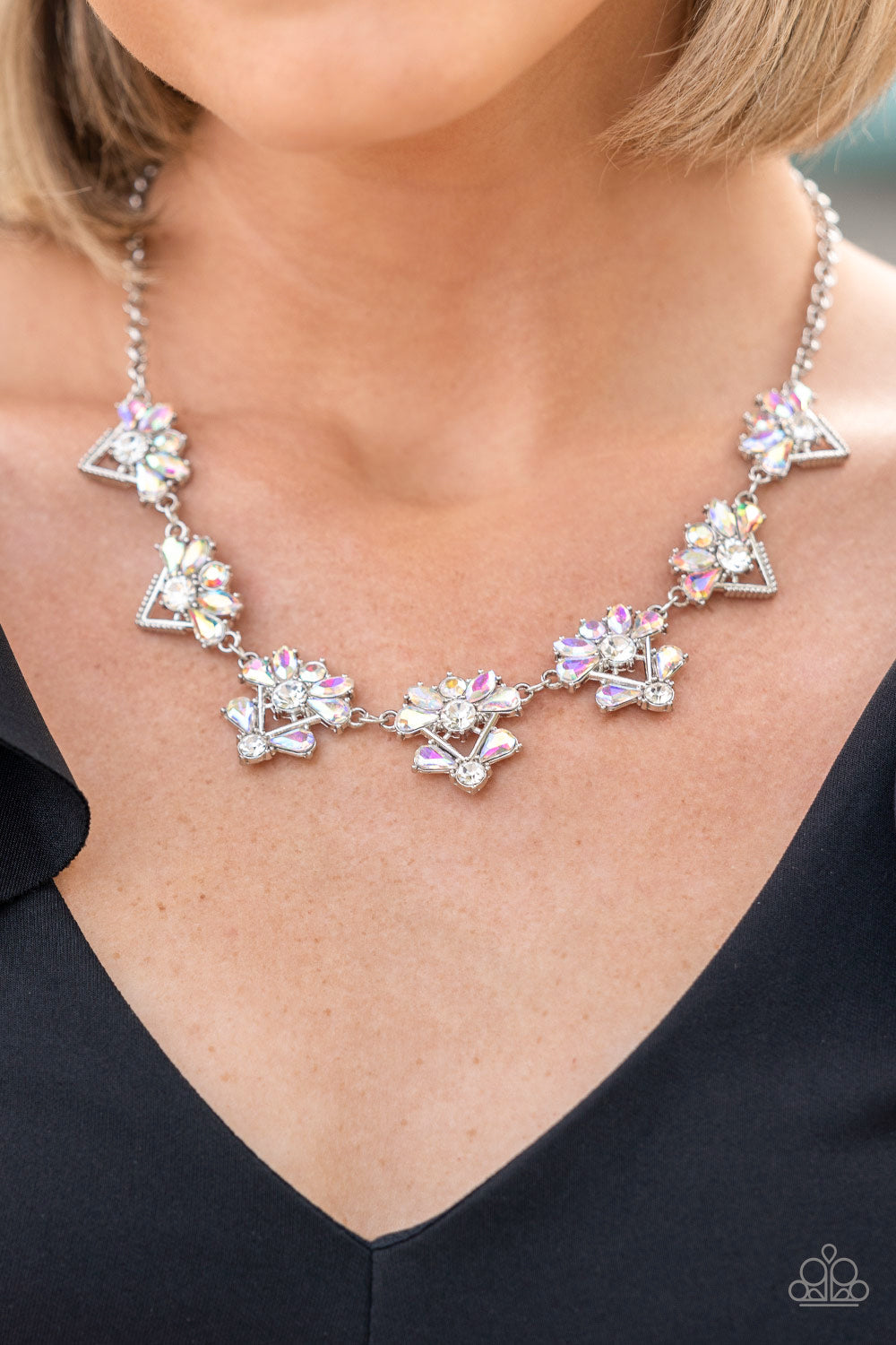 Extragalactic Extravagance - Multi Paparazzi Necklace (PZ-728)