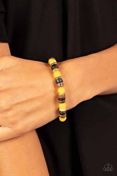 Durango Drifter - Yellow Paparazzi Bracelet (#3013)