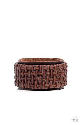 Urban Expansion - Brown Paparazzi Bracelet (UB141)