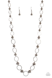 Metro Milestone - Black Paparazzi Necklace (5131)