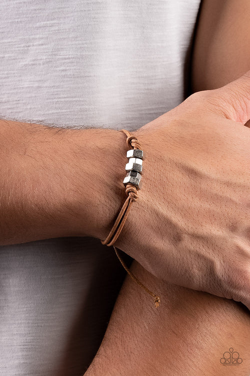 Bolt Out - Brown Paparazzi Bracelet (#5483)