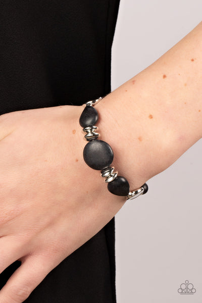 Mesa Vista - Black Paparazzi Bracelet (#5399)