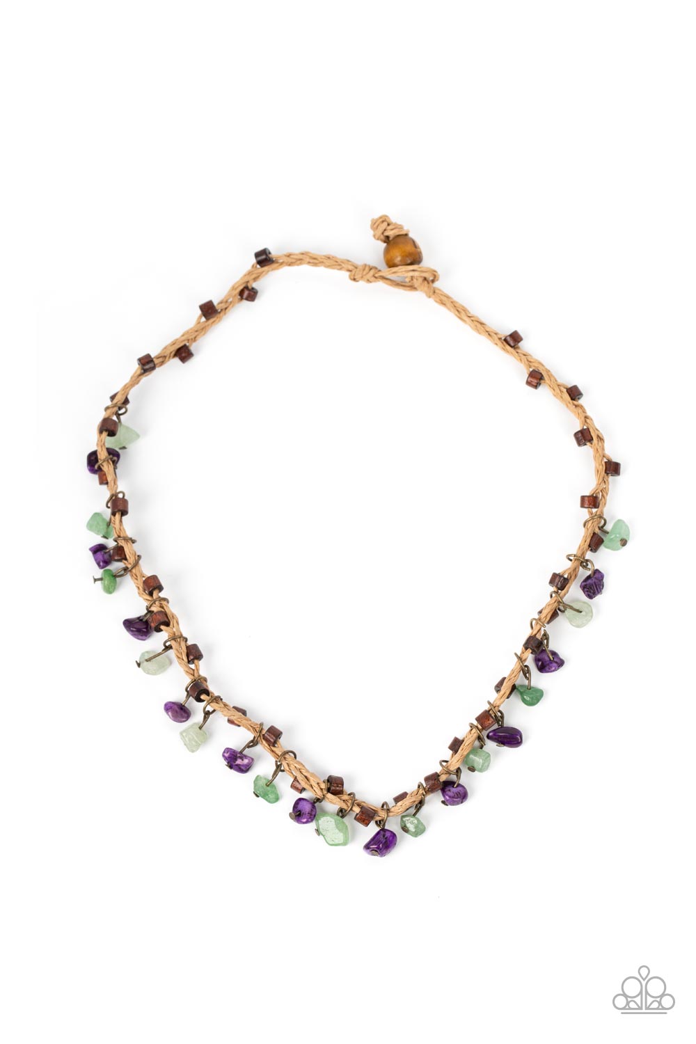 Canyon Voyage - Multi Paparazzi Necklace (PZ-1691)