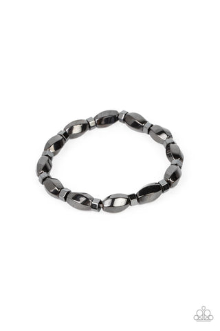 Magnetic Mantra - Black Paparazzi Bracelet (4591)