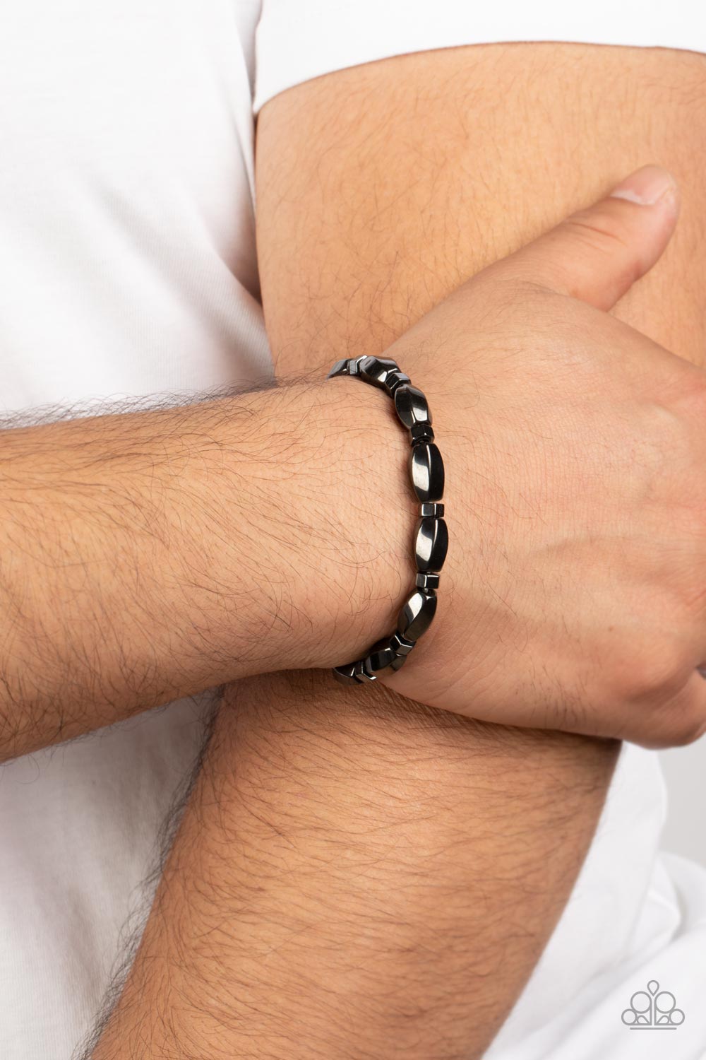 Magnetic Mantra - Black Paparazzi Bracelet (PZ-3851)