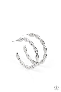 Impressive Innovation - Silver Paparazzi Earring (2452)