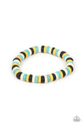 Rural Rocker - Blue Paparazzi Bracelet (PZ-1647)