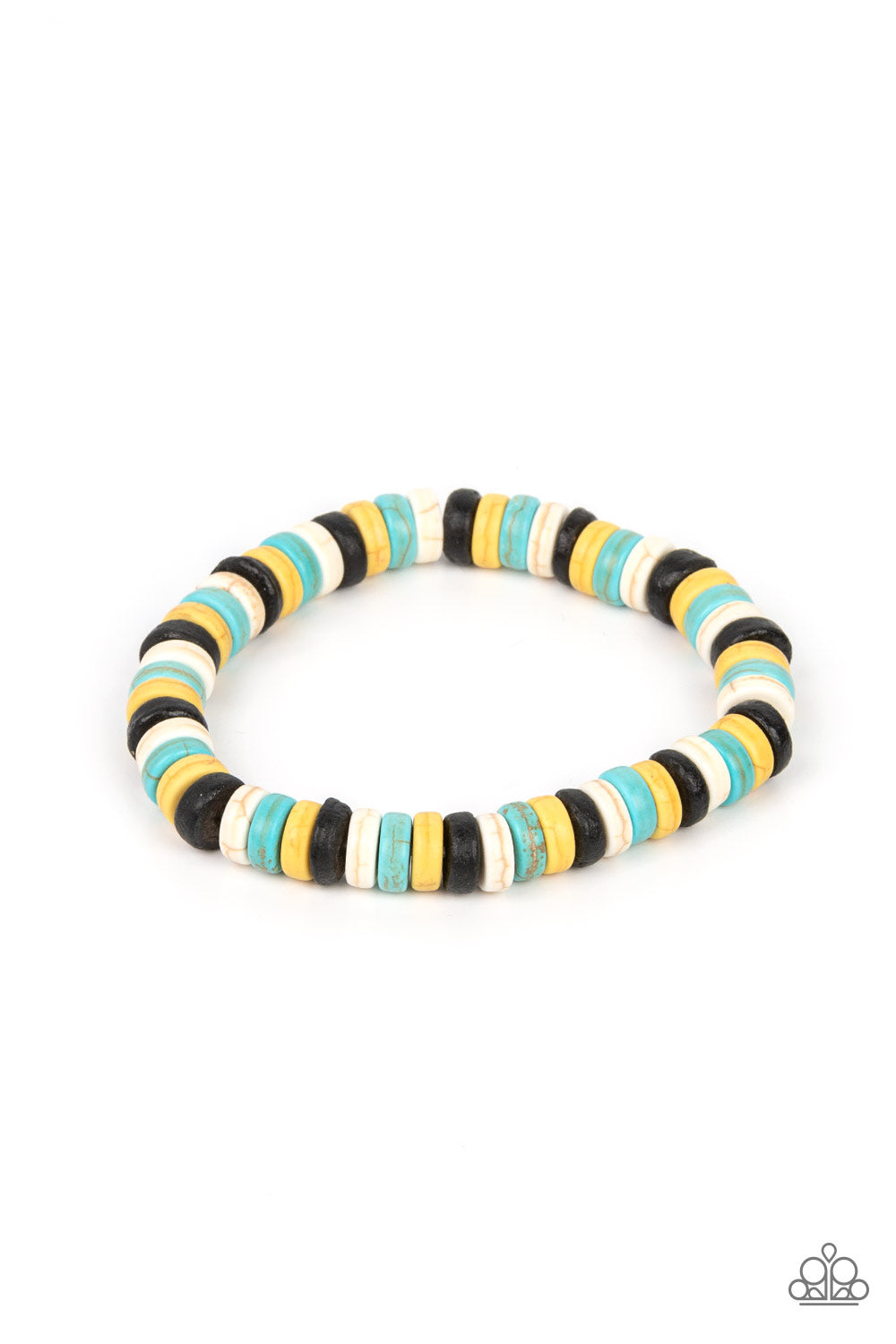 Rural Rocker - Blue Paparazzi Bracelet (PZ-1647)