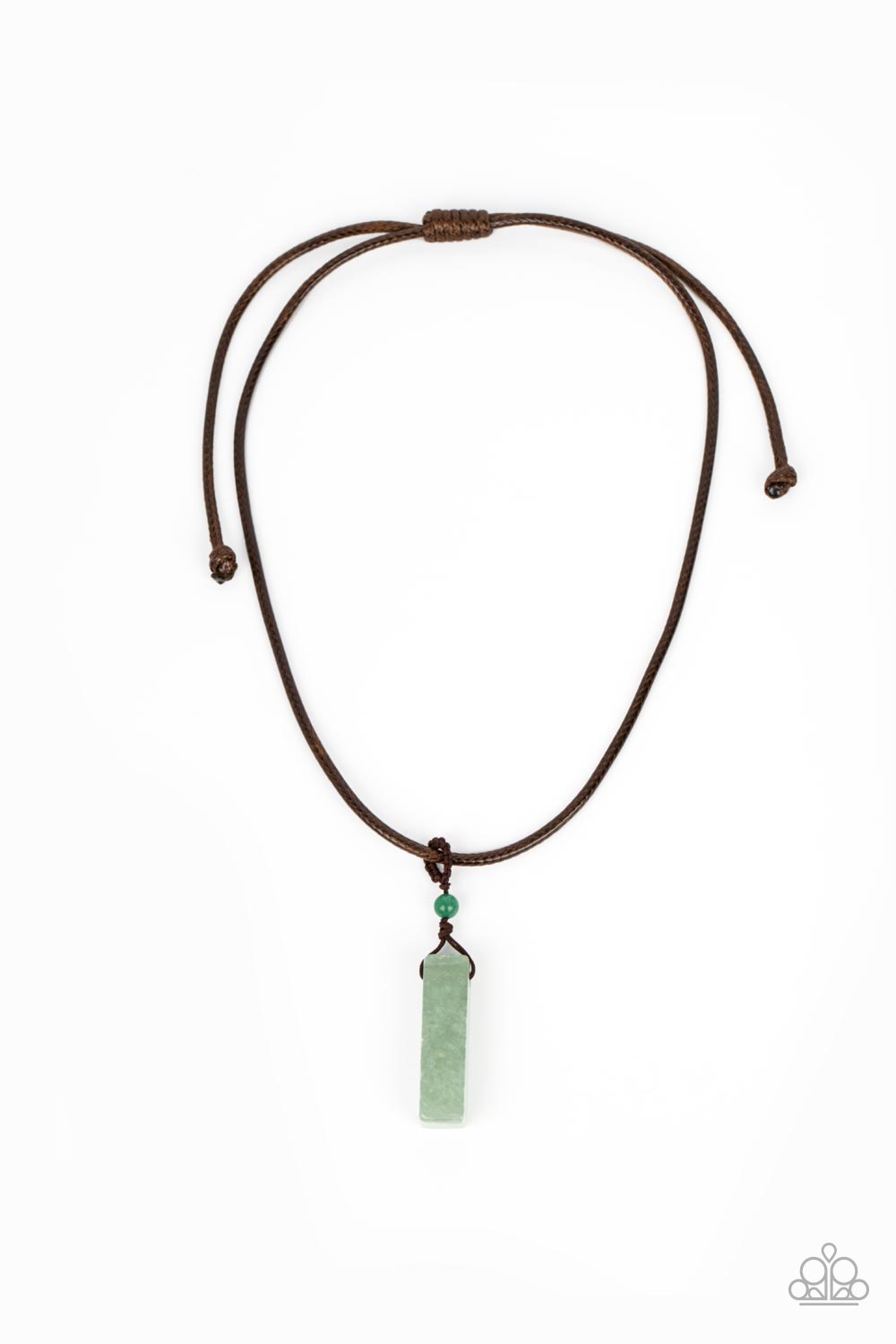 Comes Back ZEN-fold - Green Paparazzi Necklace (#1034)