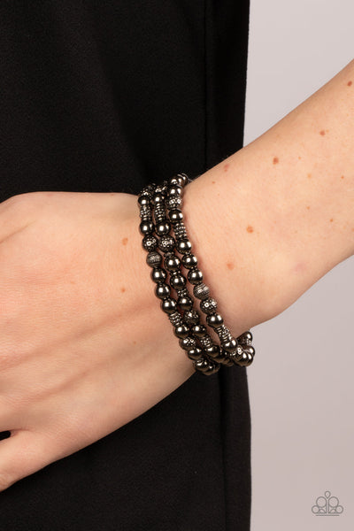 Boundless Boundaries - Black Paparazzi Bracelet (#2793)