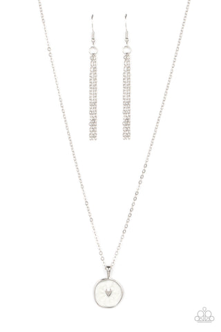 Do What You Love - White Paparazzi Necklace (3976)