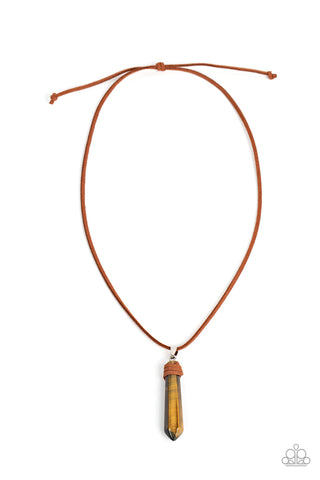 Holistic Harmony - Brown Paparazzi Necklace (#3526)