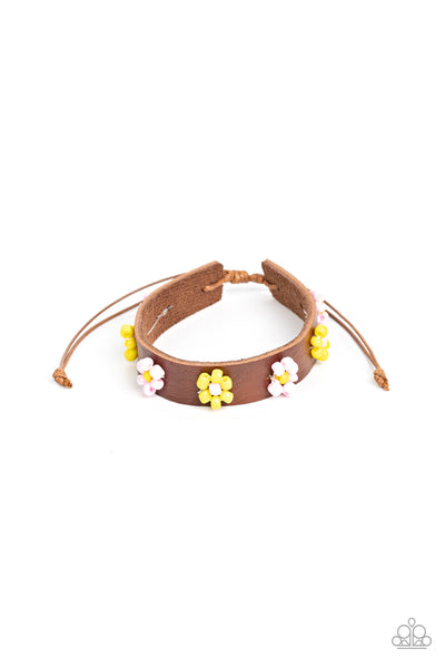 Flowery Frontier - Pink Paparazzi Bracelet (#2201)