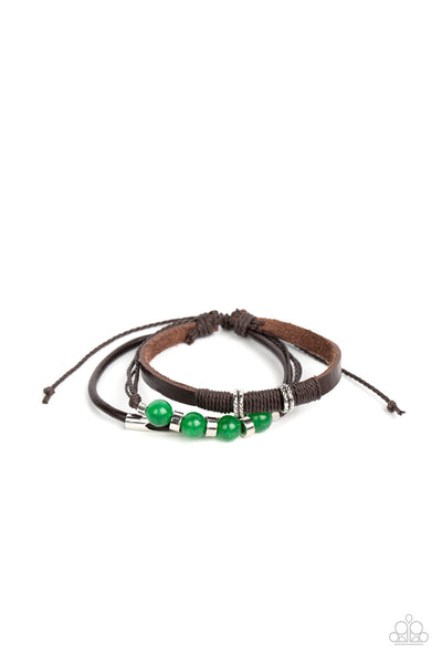 Amplified Aloha - Green Paparazzi Bracelet (5203)