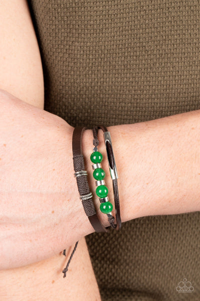 Amplified Aloha - Green Paparazzi Bracelet (5203)