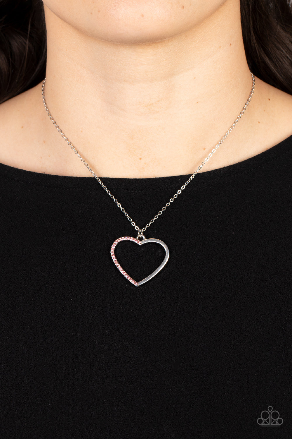 Love to Sparkle - Pink Paparazzi Necklace (PZ-5507)