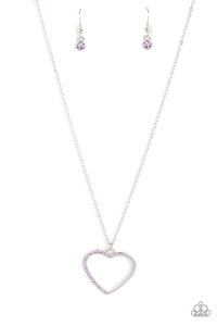 Love to Sparkle - Purple Paparazzi Necklace (#3578)