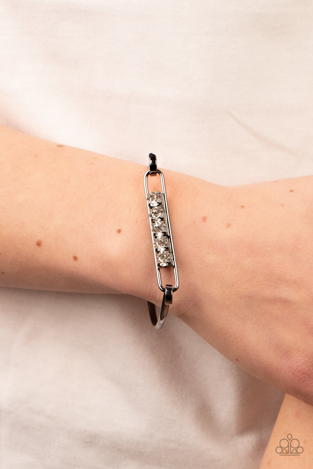 In CHARMS Way - Black Paparazzi Bracelet (PZ-4234)