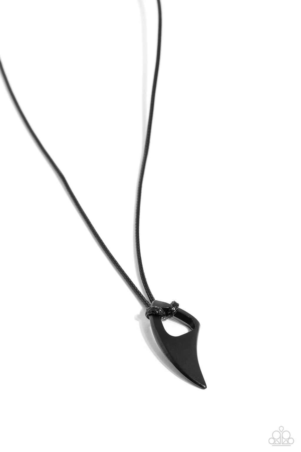 Summer Shark - Black Paparazzi Necklace (PZ-5615)