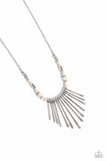 CLAWS of Nature - White Paparazzi Necklace (PZ-893)