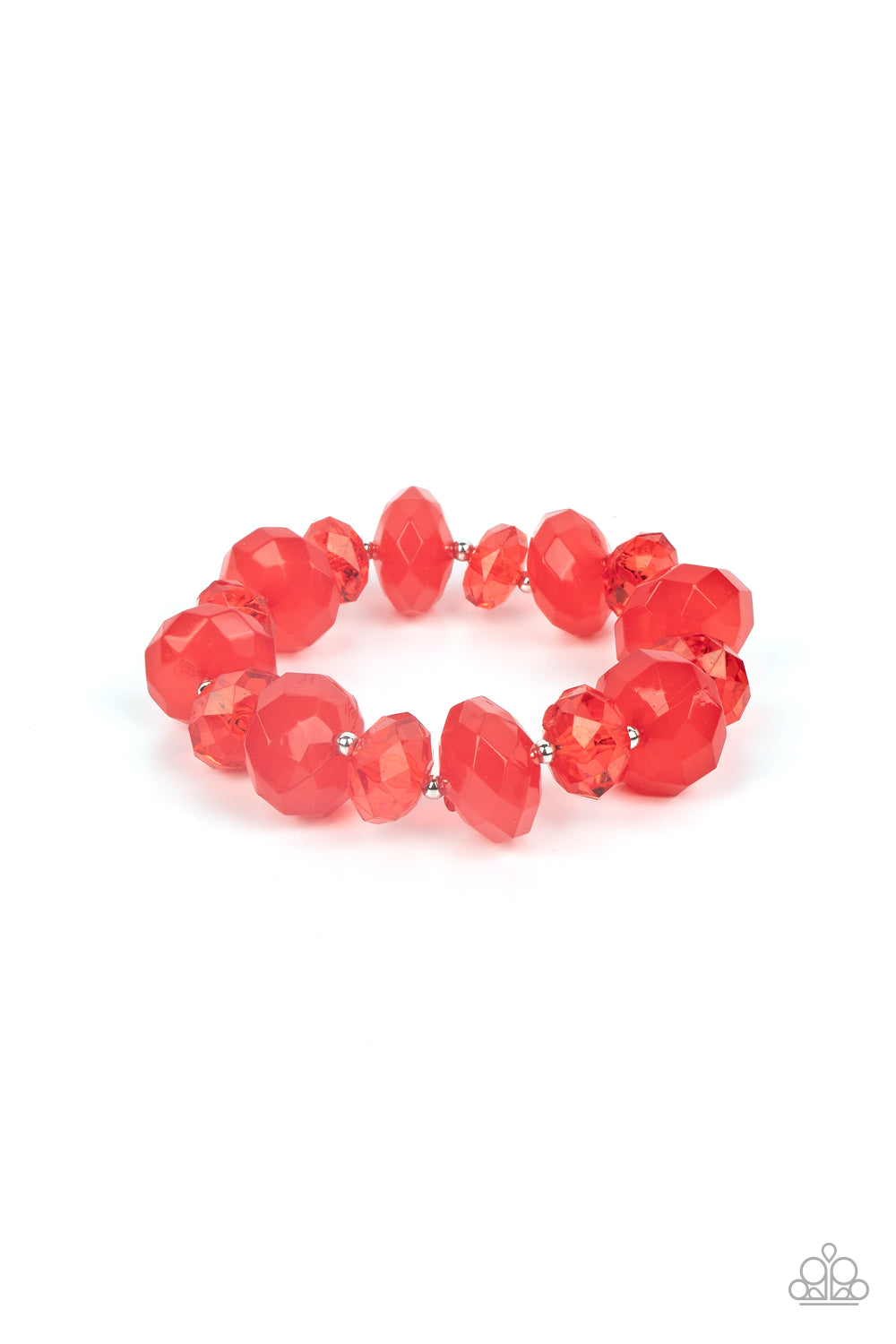 Keep GLOWING Forward - Red Paparazzi Bracelet (#3645)