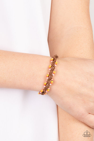 Cast a Wide Net - Orange Paparazzi Bracelet (#1775)