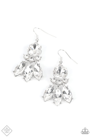 To Have and to SPARKLE - White Paparazzi Fashion Fix May 2022 Earring (FF054)