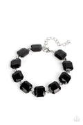 Mind-Blowing Bling - Black Paparazzi Bracelet (PZ-3900)