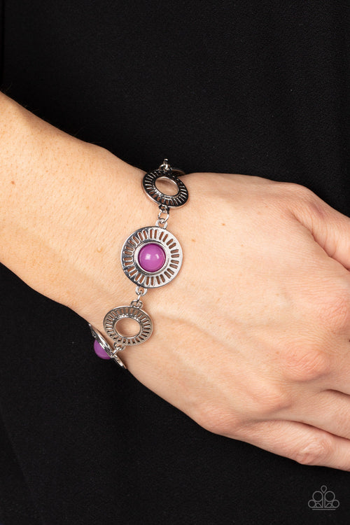 Coastal Charmer - Purple Paparazzi Bracelet (#1897)