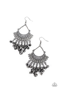 Chromatic Cascade - Black Paparazzi Earring (4552)