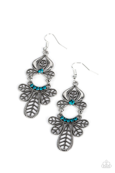 Galapagos Gala - Blue Paparazzi Earring (#3569)