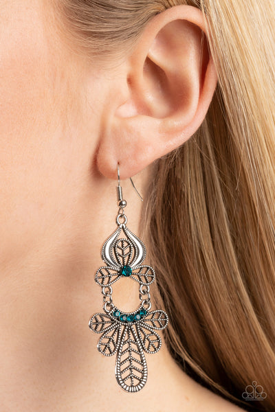 Galapagos Gala - Blue Paparazzi Earring (#3569)