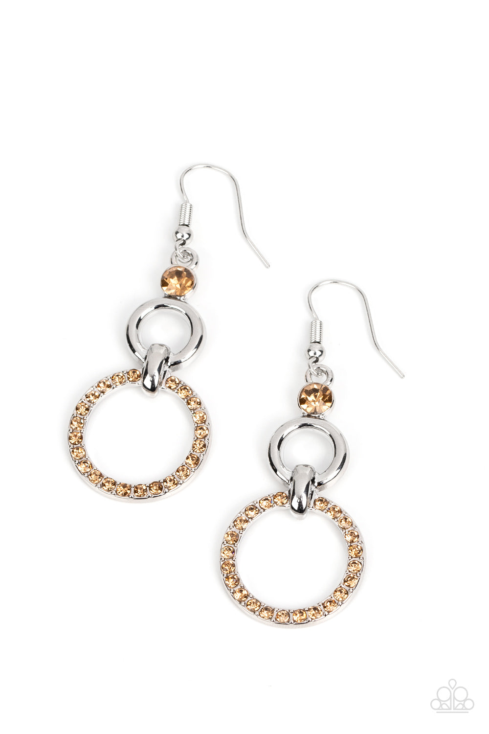 Bauble Bliss - Brown Paparazzi Earring