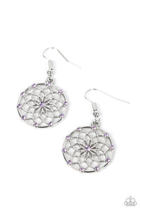 Springtime Salutations - Purple Paparazzi Earring (#2732)