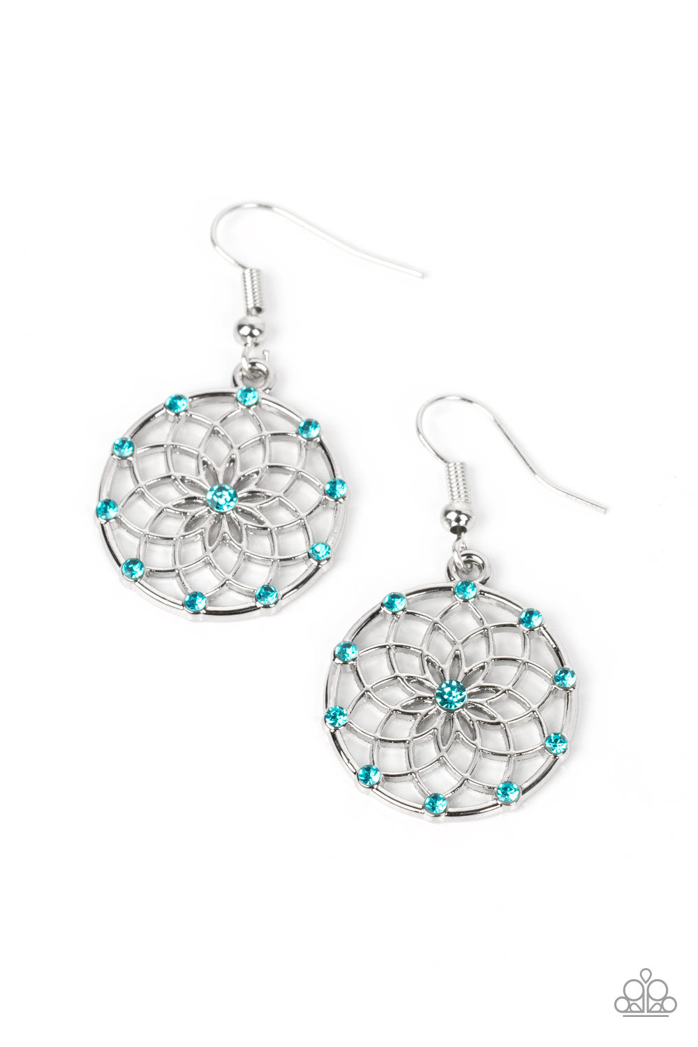 Springtime Salutations - Blue Paparazzi Earring