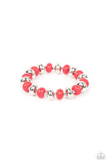 Stone Age Aesthetic - Red Paparazzi Bracelet (#5481)