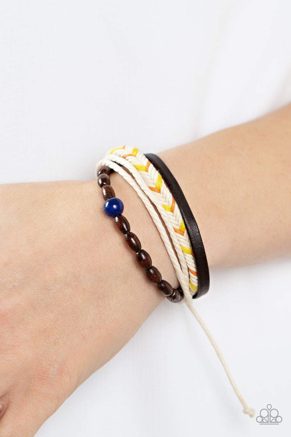 Hipster Hideaway - Blue Paparazzi Bracelet (#2451)