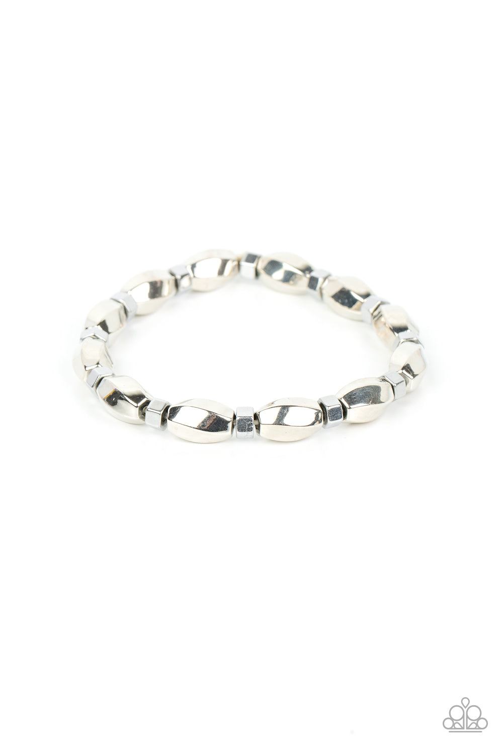 Magnetic Mantra - Silver Paparazzi Bracelet (PZ-3756)