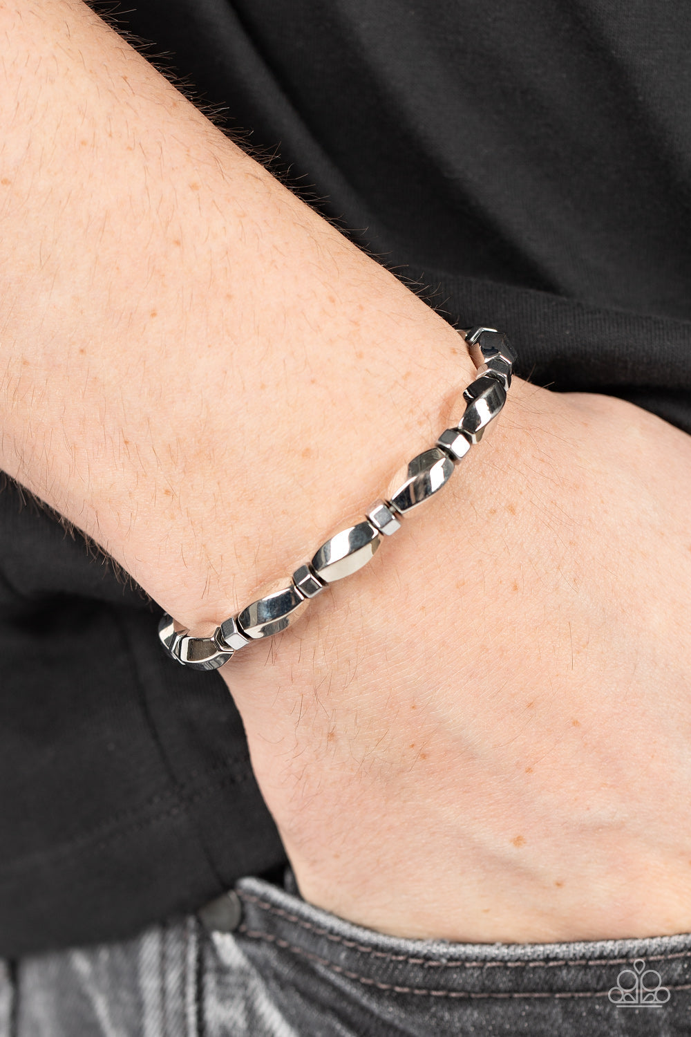Magnetic Mantra - Silver Paparazzi Bracelet (PZ-3756)